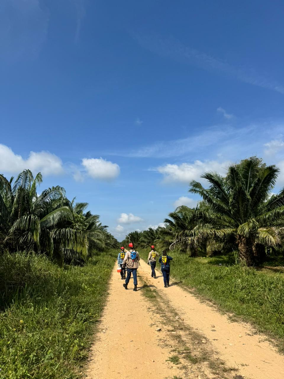 Trabajadores de Grupo Monterrey al amanecer